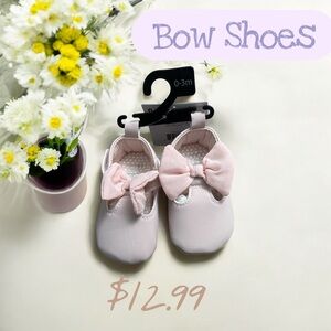 Carter's Light Pink Bow Baby Shoes